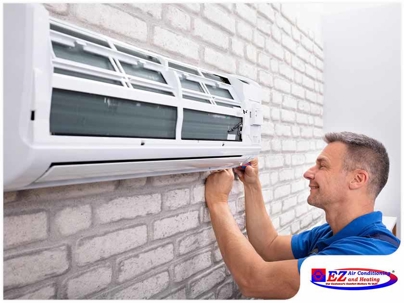 Man repairing Ductless Mini-Splits