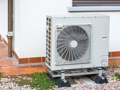 an outdoor AC unit