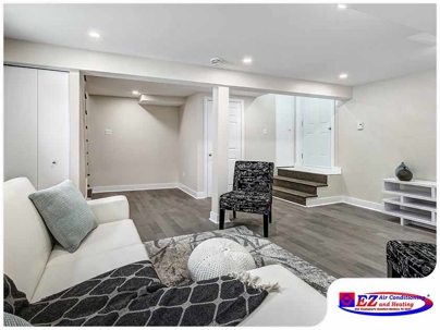 finished basement living space