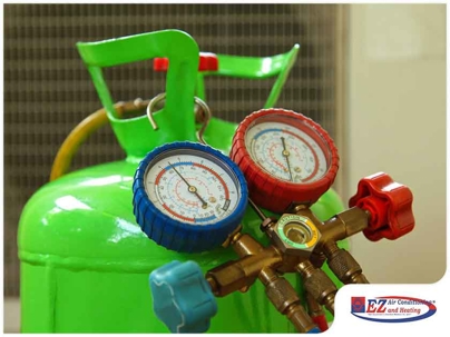 manifold gauge set to check or service